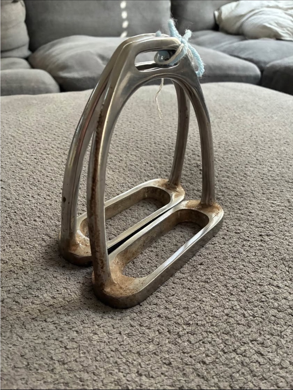 Vintage Stainless Steel Horse Stirrups - Pair